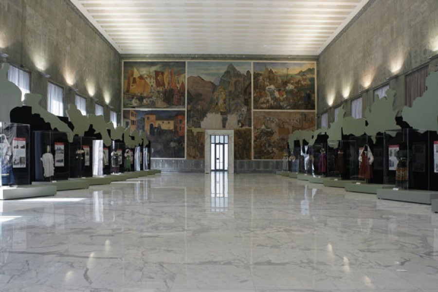 Il Salone d'Onore del Museo Arti e Tradizioni Popolari