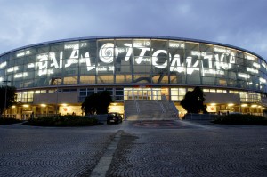 Il Palazzo dello Sport, meglio conosciuto come Palalottomatica - Roma Eur.